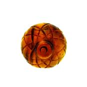 Acorn Carving in Tiger's eye.   SPR15250POL