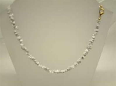 HOWLITE GEM CHIP NECKLACE (10 PACK). 24" LONG. 20g. SPR871WH