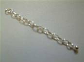 STERLING SILVER EXTENSION CHAIN FEATURING BALL AT THE END. 50MM LONG. 230849