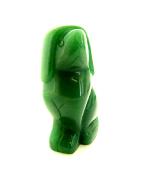 CARVING OF A DOG IN GREEN AVENTURINE.   SP11853POL