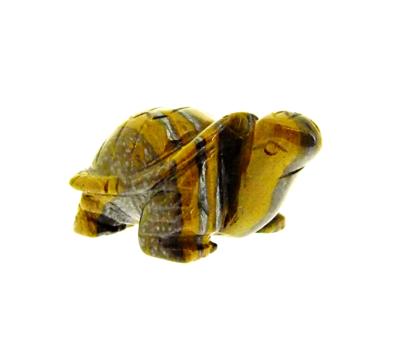 TORTOISE CARVING IN TIGER IRON.   SP12794POL
