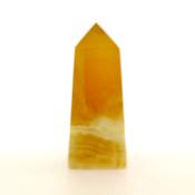 GEMSTONE OBELISK IN HONEY CALCITE.   SP15016POL