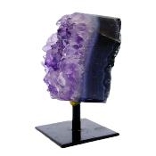 Agate With Amethyst Druze Specimen.   SP16626POL