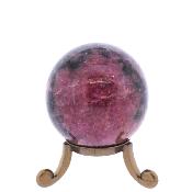 Gemstone Sphere in Rhodonite.   SP16993POL