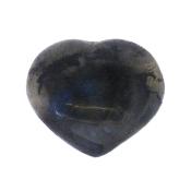 Gemstone Puff Heart Carving In Labradorite.   SP16995POL