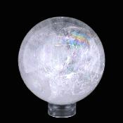 Gemstone Sphere In Rainbow Quartz.   SP17289POL