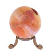 Gemstone Polished Geode Sphere In Carnelian.   SP17558POL
