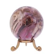 Gemstone Polished Sphere In Petrified Wood.   SP17560POL