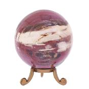 Gemstone Polished Sphere In Petrified Wood.   SP17561POL