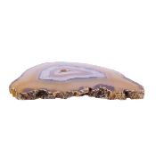 Agate Polished Front & Rear Face Slice Specimen in Natural Colouring.   SP17643POL