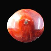 Carnelian Fully Polished Pebble/ Palm Stone.   SP17742POL