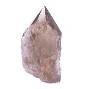 Smokey Quartz Raw Point Specimen With Polished Top And Flat Cut Base.   SP17818POL