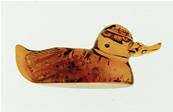 DUCK CARVING IN BALTIC AMBER. SP4891