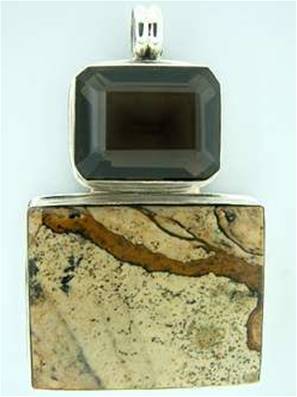 925 SILVER DESIGNER PENDANT. SP774SGEM