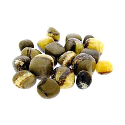 SEPTARIAN POLISHED TUMBLE STONES (250g BAG).   SPR14539WH