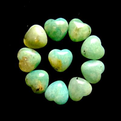 AMAZONITE MINI PUFF HEARTS (100 PACK).   SPR14588WHA