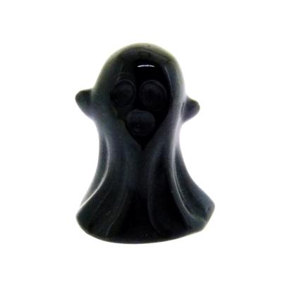 Ghost Carving in Black Obsidian.   SPR15442POL