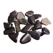 Black Lemurian Jade Tumble Polished Stones.   SPR17343POL