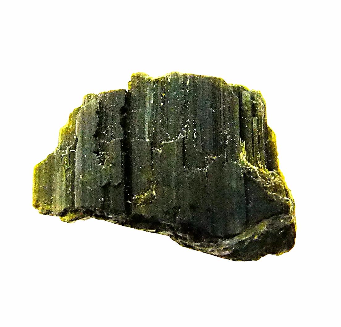 GREEN TOURMALINE RAW CRYSTAL SPECIMEN. SP10214