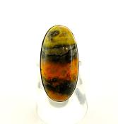 BUMBLE BEE JASPER 925 SILVER RING.   SP11659RNG
