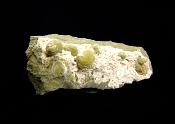 GREEN CALCITE CRYSTAL FORMATIONS WITH APOPHYLLITE ON MATRIX SPECIMEN.   SP12457