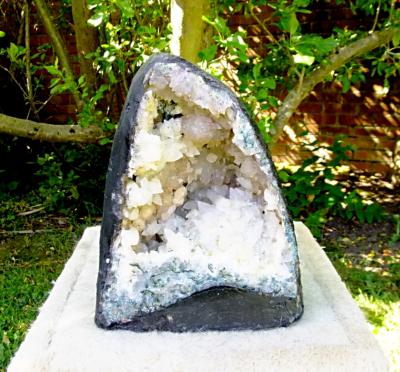 UNUSUAL AMETHYST WITH CALCITE CAVE SPECIMEN.   SP14157SLF