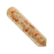 Sunstone Faceted & Tapered Polished Point Massage/ Healing Wand.  SP15694POL
