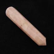 Rose Quartz Faceted & Tapered Polished Point Massage/ Healing Wand.   SP15696POL