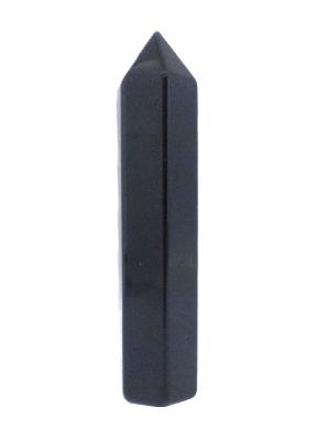 Black Obsidian Fully Polished & Facetted Point/ Tower Specimen.   SP17305POL