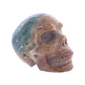 Gemstone Skull Carving In Jasper.   SP17771POL