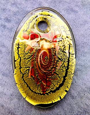 MURANO OVAL GLASS PENDANT. SP8854MUR