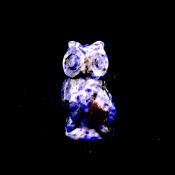 CARVING OF AN OWL IN SODALITE.   SPR14468POL