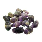 Chevron Amethyst Polished Tumble Stones (medium Size).   SPR15689POL 