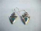 Turquoise Arrowhead Earrings - 82E