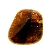 QUARTZ POLISHED PEBBLE SPECIMEN FEATURING RED RUTILE INCLUSIONS.   SP10801POL