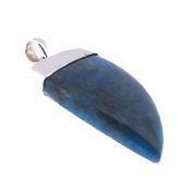 Tooth Shape Pendant With 925 Silver Capping And Bail In Apatite.   SP17291PEND