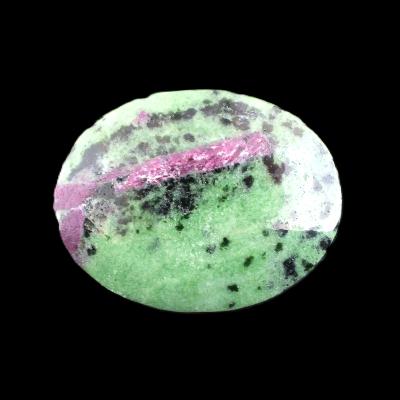 Ruby In Zoisite Fully Polished Pebble/ Palm Stone.   SP17749POL