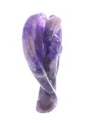 Gemstone Angel Carving In Chevron Amethyst.   SP17774POL