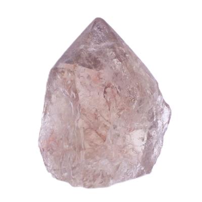 Smokey Quartz Raw Point Specimen With Polished Top And Flat Cut Base.   SP17819POL