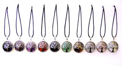 10 Pack Tree Of Life Pendant Style Necklaces.   SPR15506PENDWH