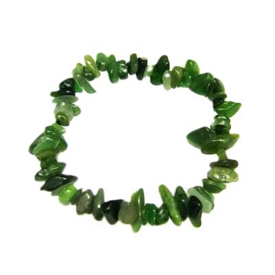 Elasticated Canadian Jade Crystal Chip Bracelet.   SPR16169BR