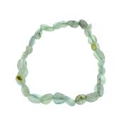 Polished Pebble Elasticated Prehnite Crystal Bracelet.    SPR17849BR