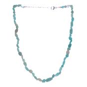 Polished Pebble Necklace In Amazonite.   SPR17857NEC